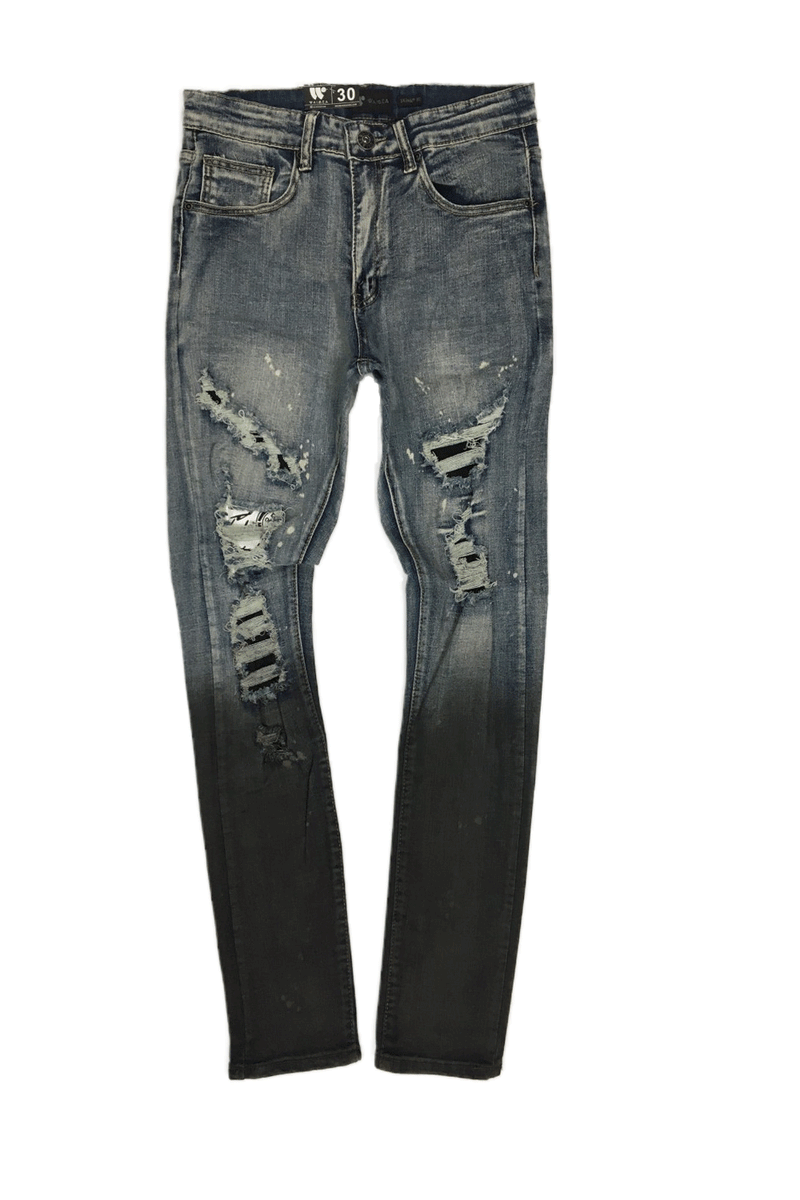 Waimea 2 Tone Skinny Fit Blue/Wash Men Jeans M5267D – Last Stop ...
