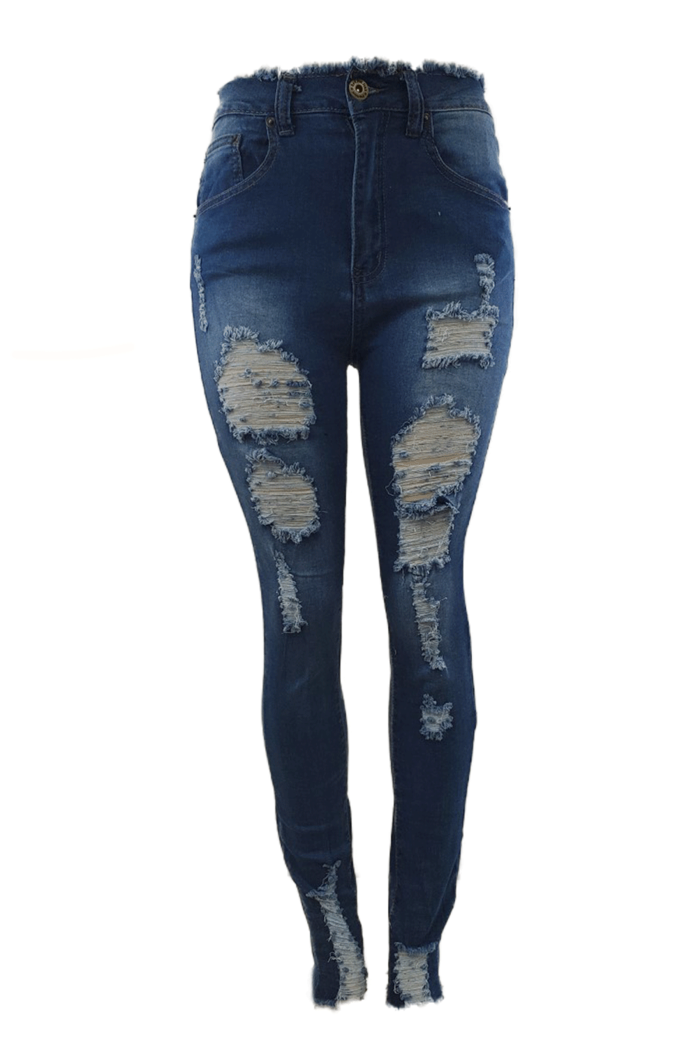 Red Fox HighWaist Ripped M/Blue Women Jeans PA0422 – Last Stop Clothing ...