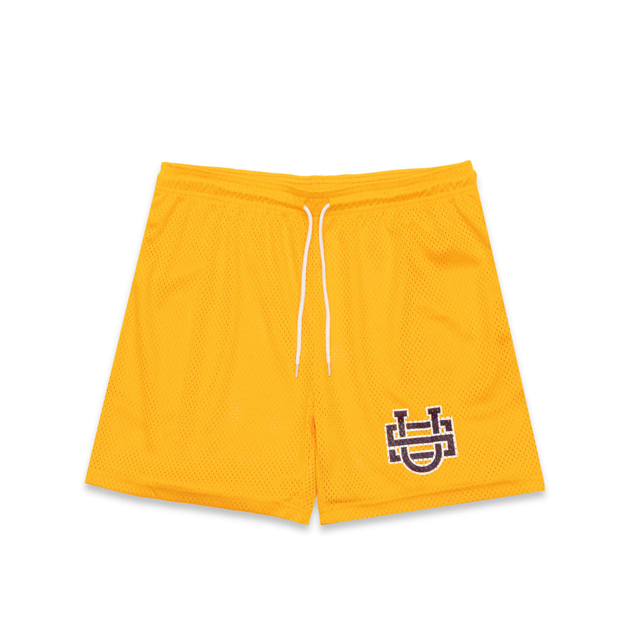 Monogram Mesh Shorts Orange