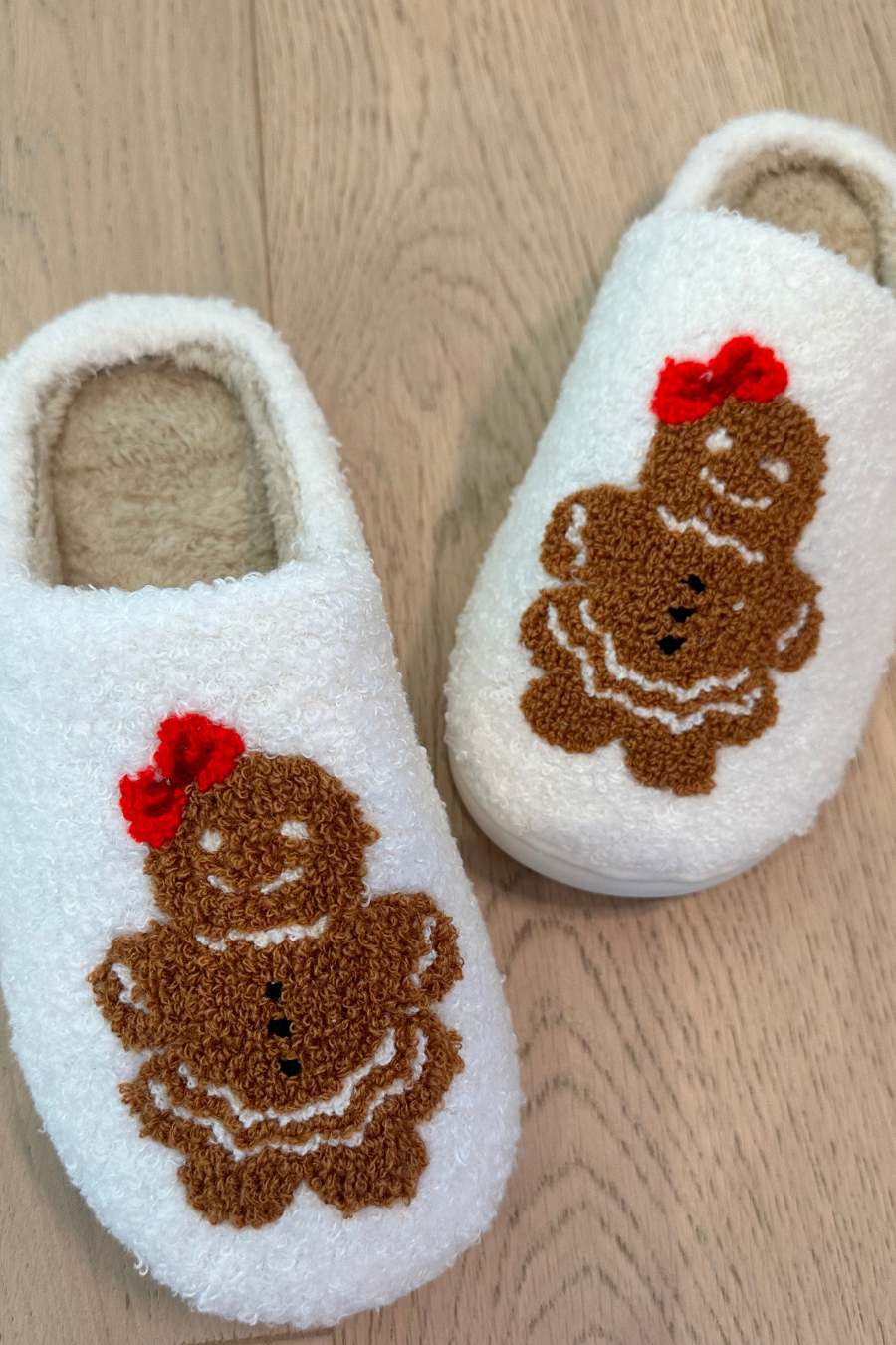 Gingerbread Girl Slippers by Jess Lea