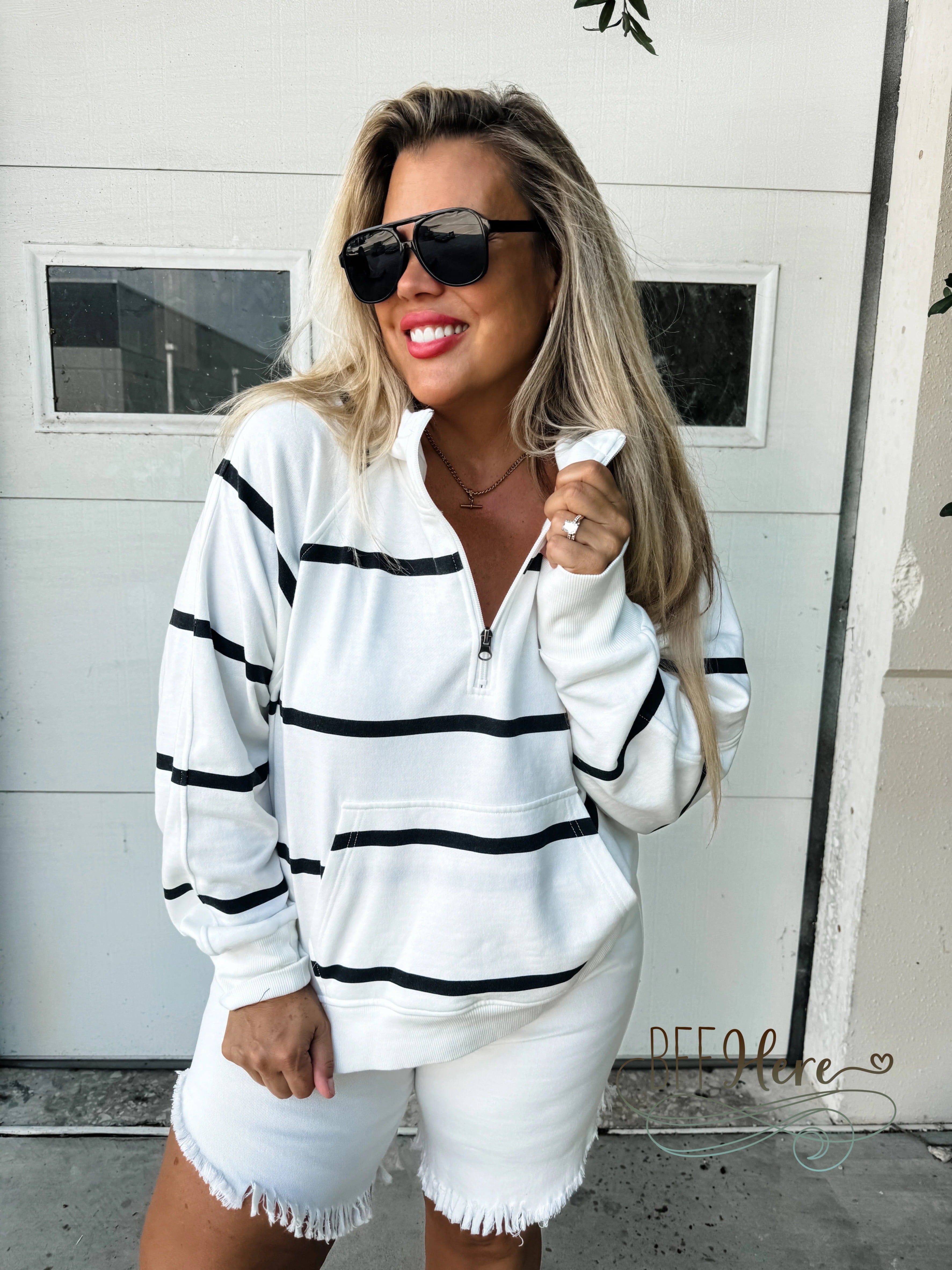 Summer Stripped Easy Does It Pullover by Blakeley / Choice of Color
