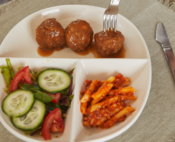 Turkey Meatballs with Whole Wheat Pasta