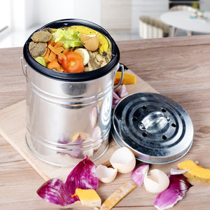 Kitchen Odorless Countertop Compost Bin 3l Small Planet Earth