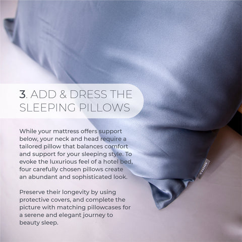 Step 3: Add & dress the sleeping pillows