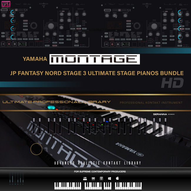 Yamaha Montage JP Fantasy and Nord Stage 3 Stage Pianos HD Bundle -  Panndora Audio