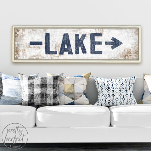 Lake House Rustic Arrow  Wall Art - Pretty Perfect Studio