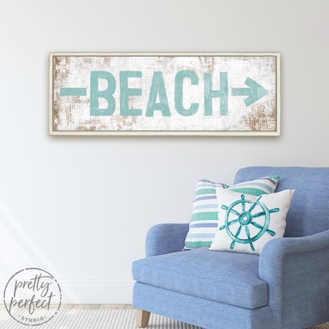 Beach House Rustic Arrow Customized Wall Art - Pretty Perfect Studio