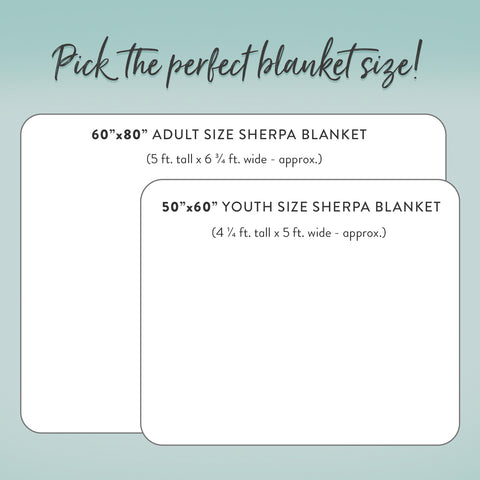 Fleece Sherpa Blanket Size Chart Available At Pretty Perfect Studio