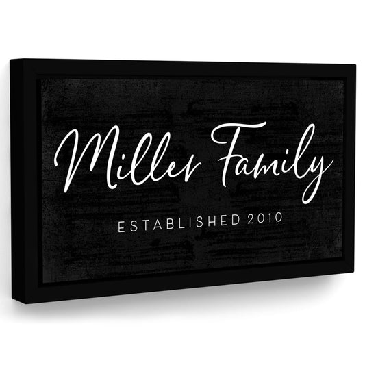 Personalized Family Established Sign