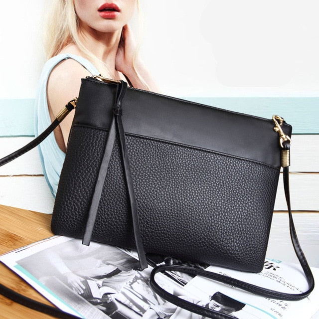 simple black handbag