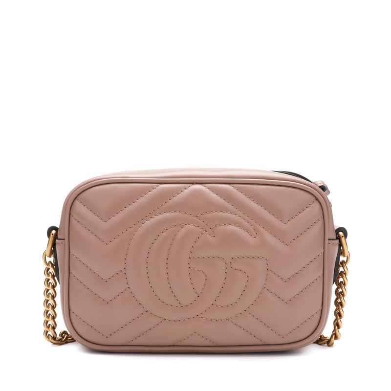 Gucci GG Marmont Camera Mini Quilted Leather Shoulder Bag – La Mode