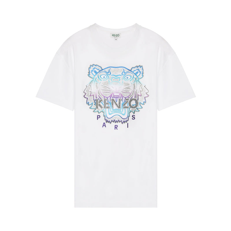 kenzo tiger embroidered t shirt