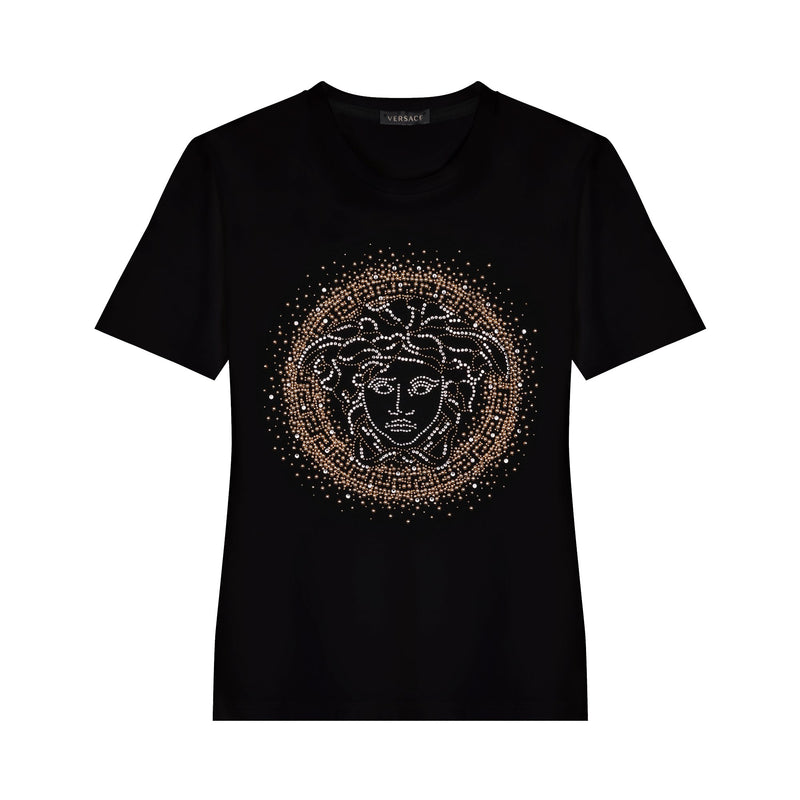 Versace Medusa Head Studded T-Shirt 