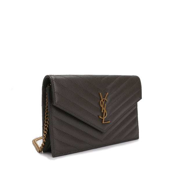 yves saint laurent envelope chain wallet