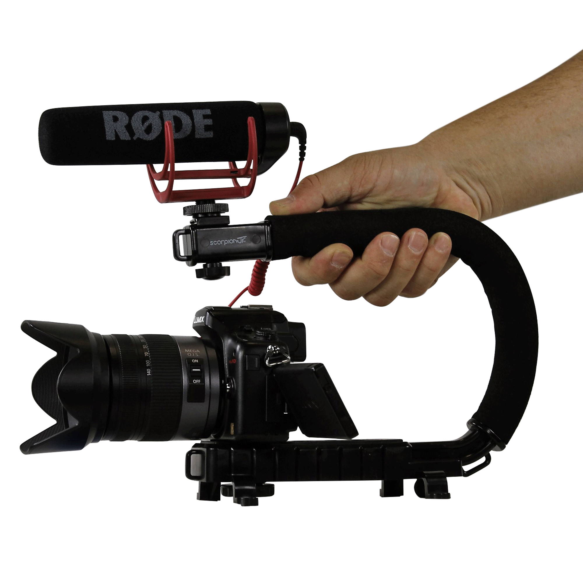 Cam Caddie Scorpion EX Starter Kit + RODE VideoMic GO II Camera Stabil 