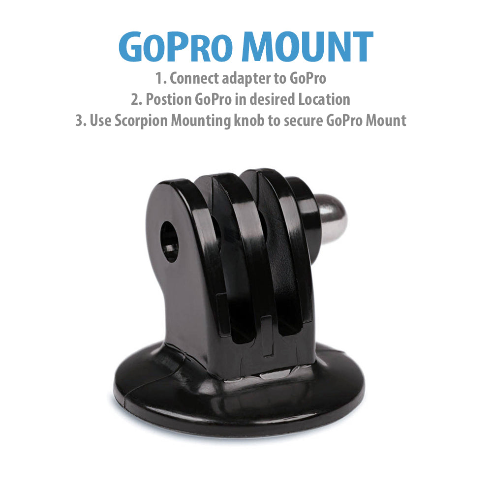 Cam Caddie GoPro Tripod Mount - Compatible with all Hero Models and Scorpion Camera Handles