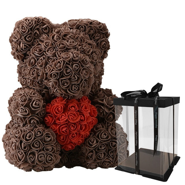 rose bear gift box