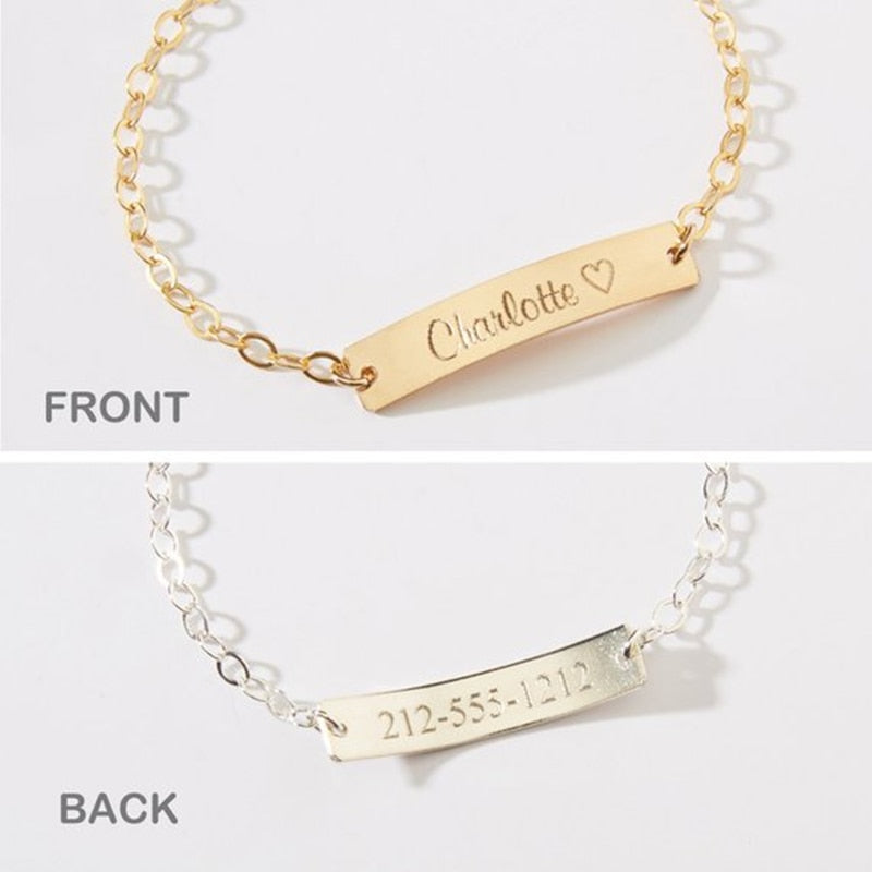 Engraved Baby Bracelets- Custom Baby Name Bracelet