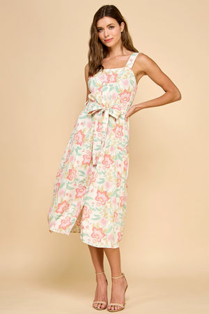 Darling Moment Floral Button Down Midi Dress - Versatile Boutique