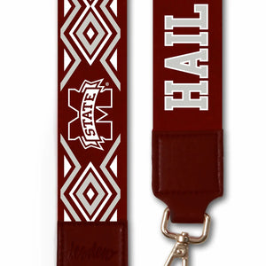 2' Printed Purse Strap Mississippi State - Versatile Boutique