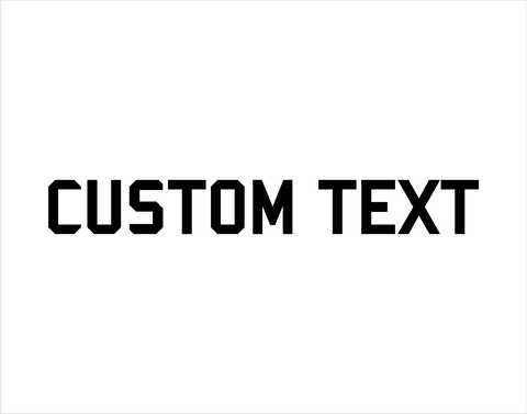 custom text decal
