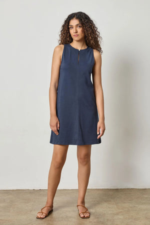 Keyhole Tank Dress in Dark Navy by Lilla P - Poshabilities