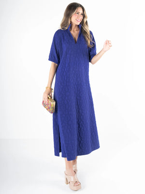 Poppy Maxi in Royal Blue Cheetah by Emily McCarthy - Poshabilities