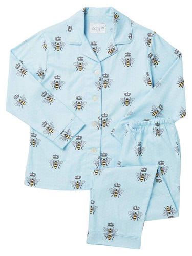 Roller Girl Flannel Pajamas Seafoam Green by Cats Pajamas – Poshabilities