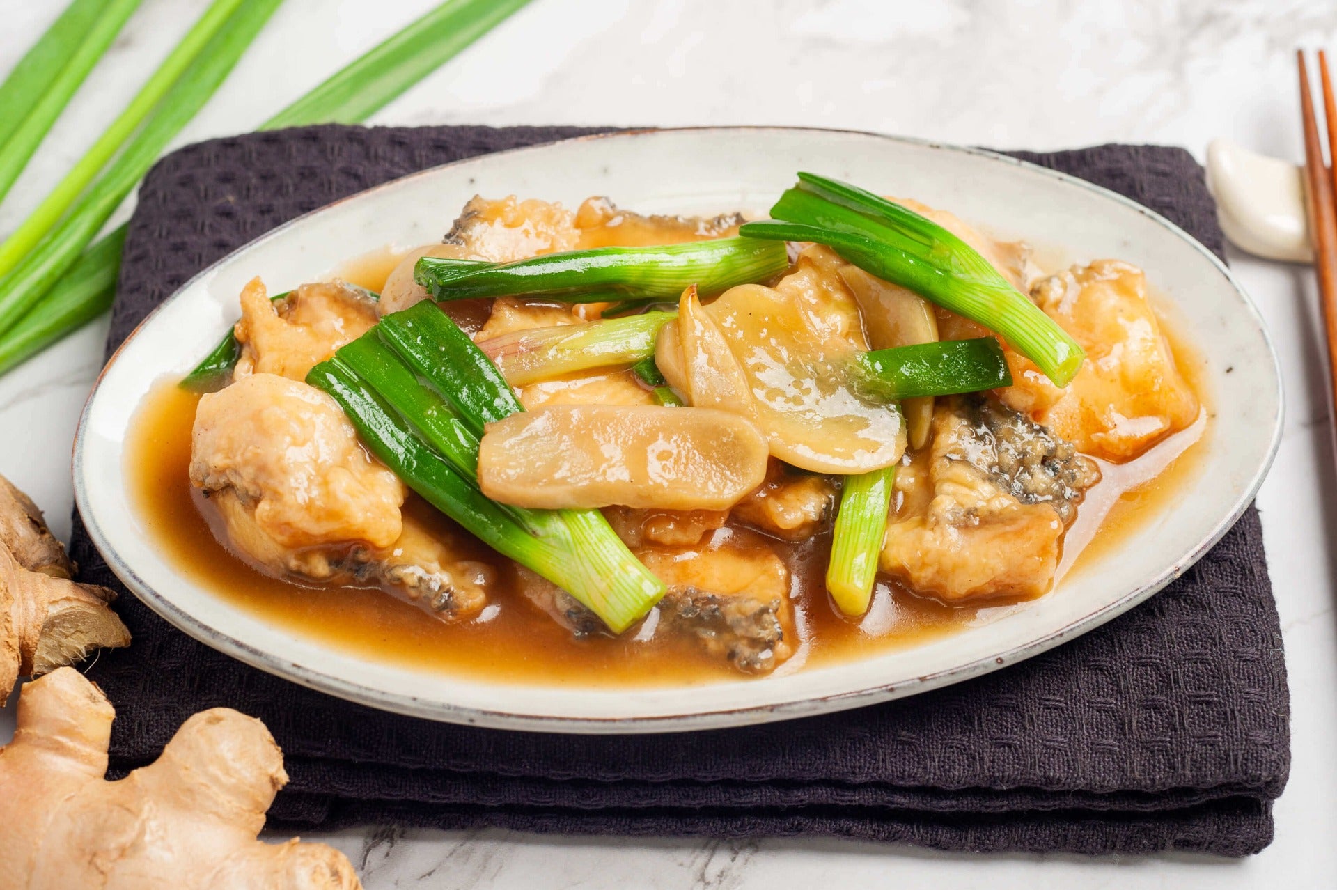 Spring Onion Ginger Fish