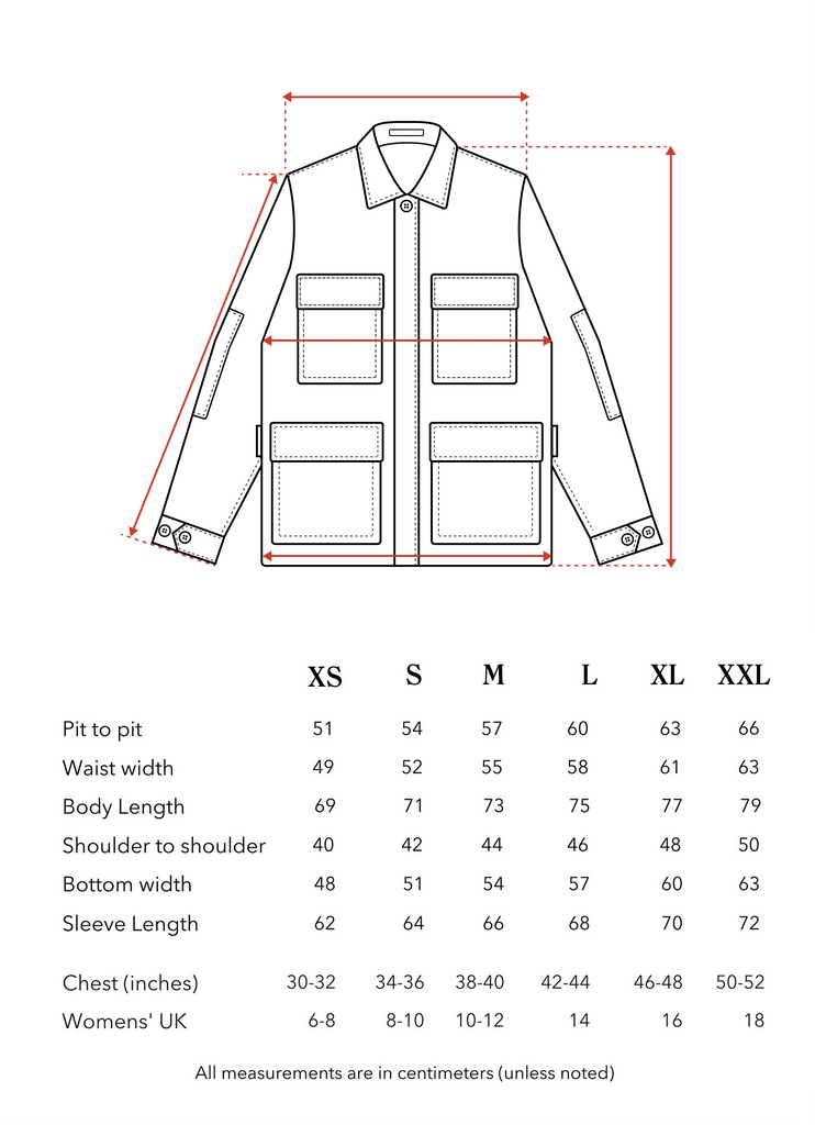 Size Guide — Paynter Jacket Co.