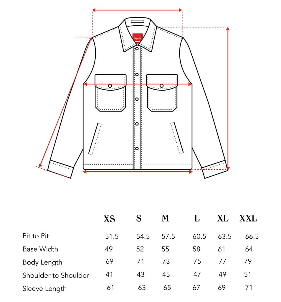 The Applecross Size Guide — Paynter Jacket Co.