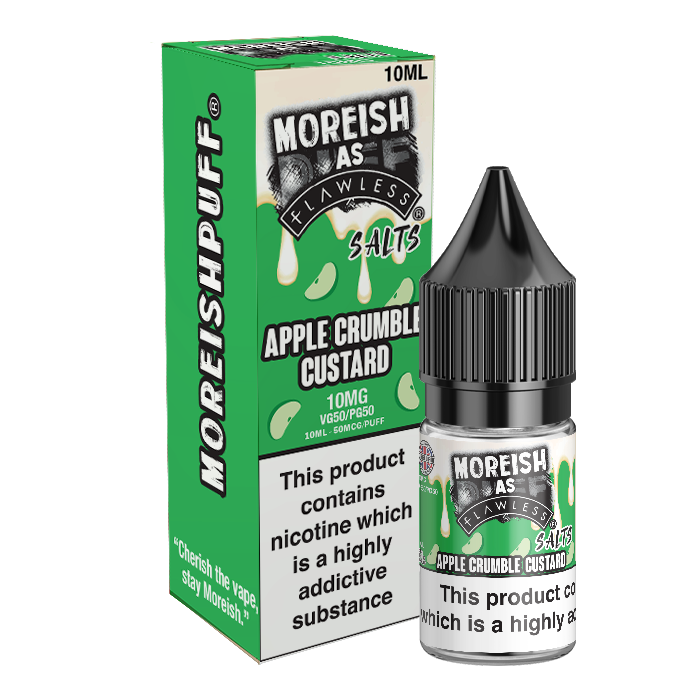 Moreish As Flawless Apple Crumble Custard 10ml Nic Salt - Moreish Puff product image