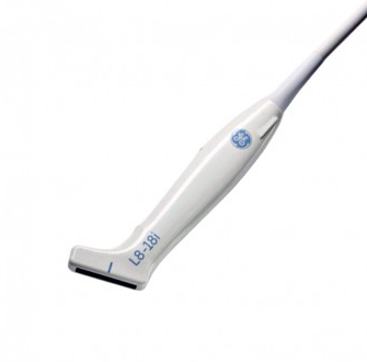 GE L8-18i-D intraoperative hockey stick array ultrasound transducer