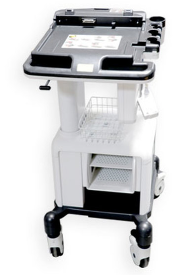 Image of GE Logiq e, Vivid e Rolling Cart with Three Probe Connector