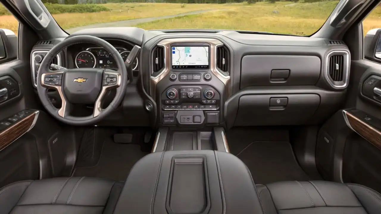 the interior design of a chevrolet silverado