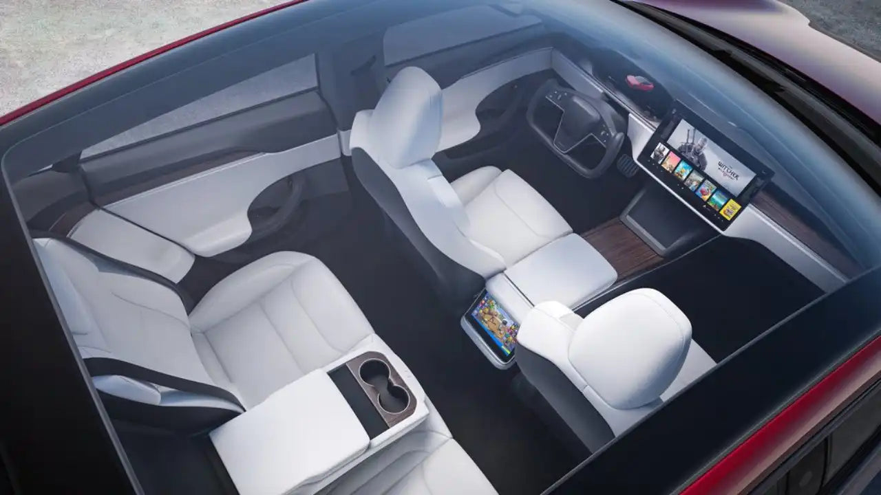 tesla s interior