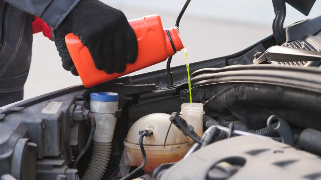 Checking coolant level