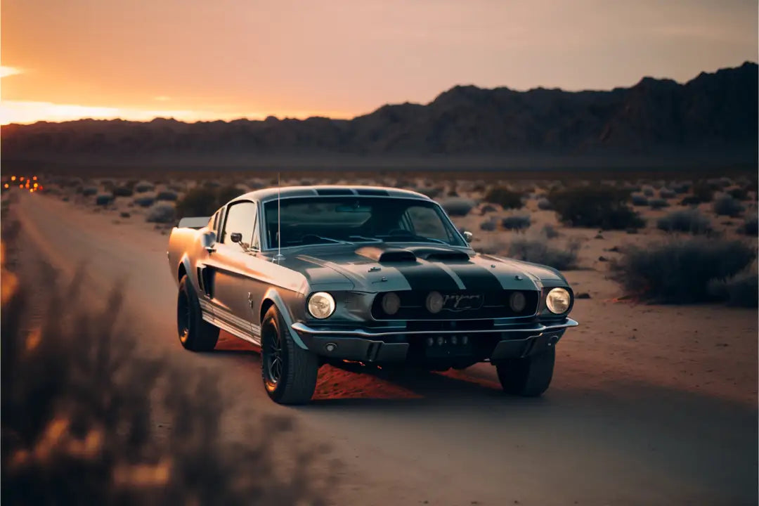 A classic Ford Mustang