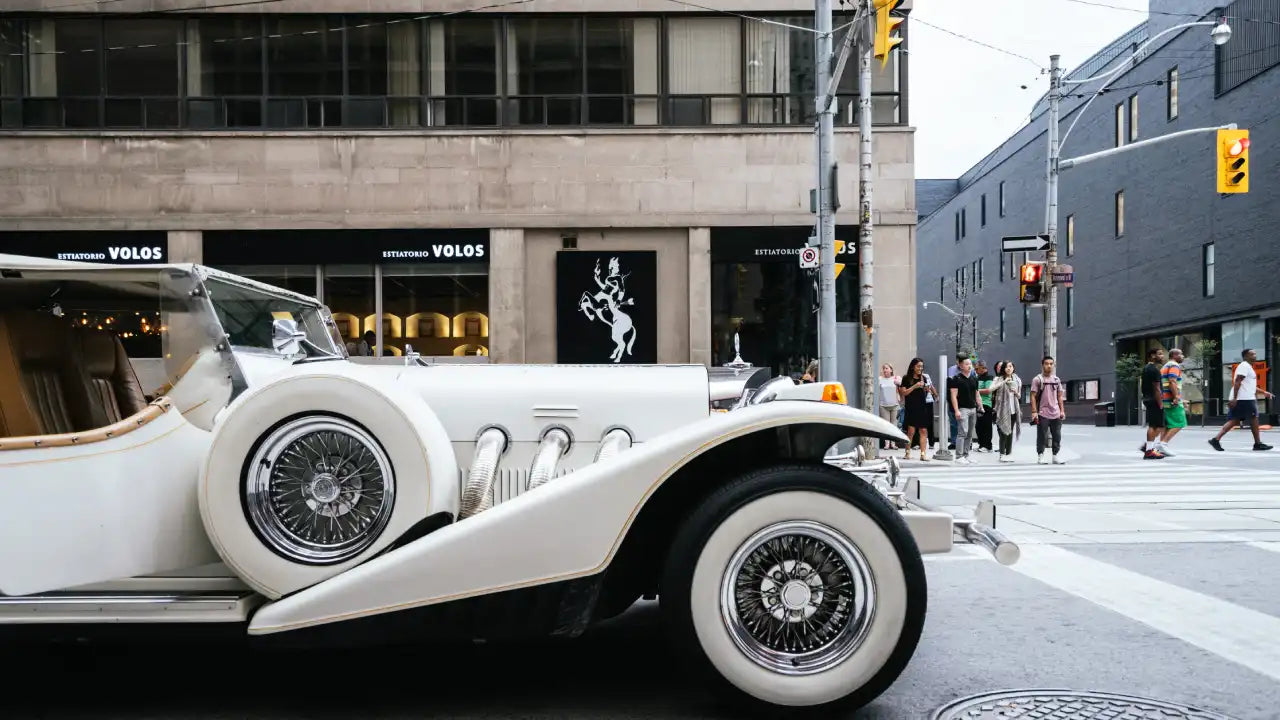 Futuristic retro car design