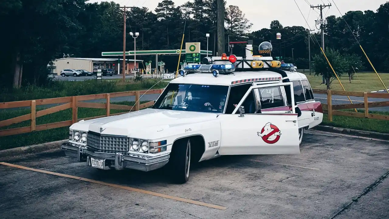 famous movie cars ghostbusters