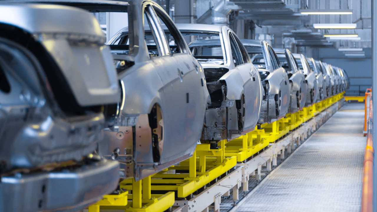 cars being manufactured