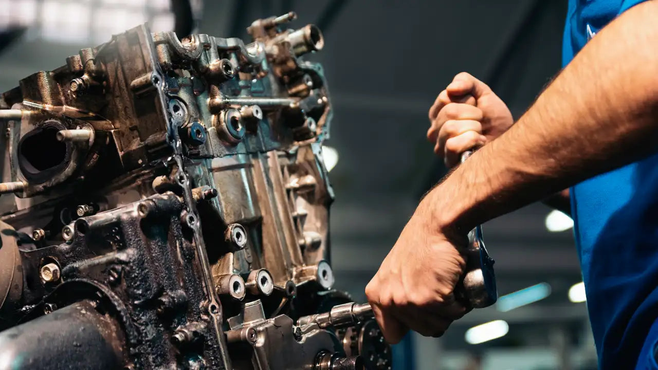 man-working-on-motor