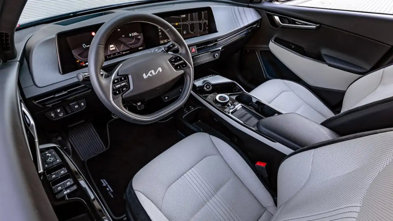 The interior design of Kia EV6