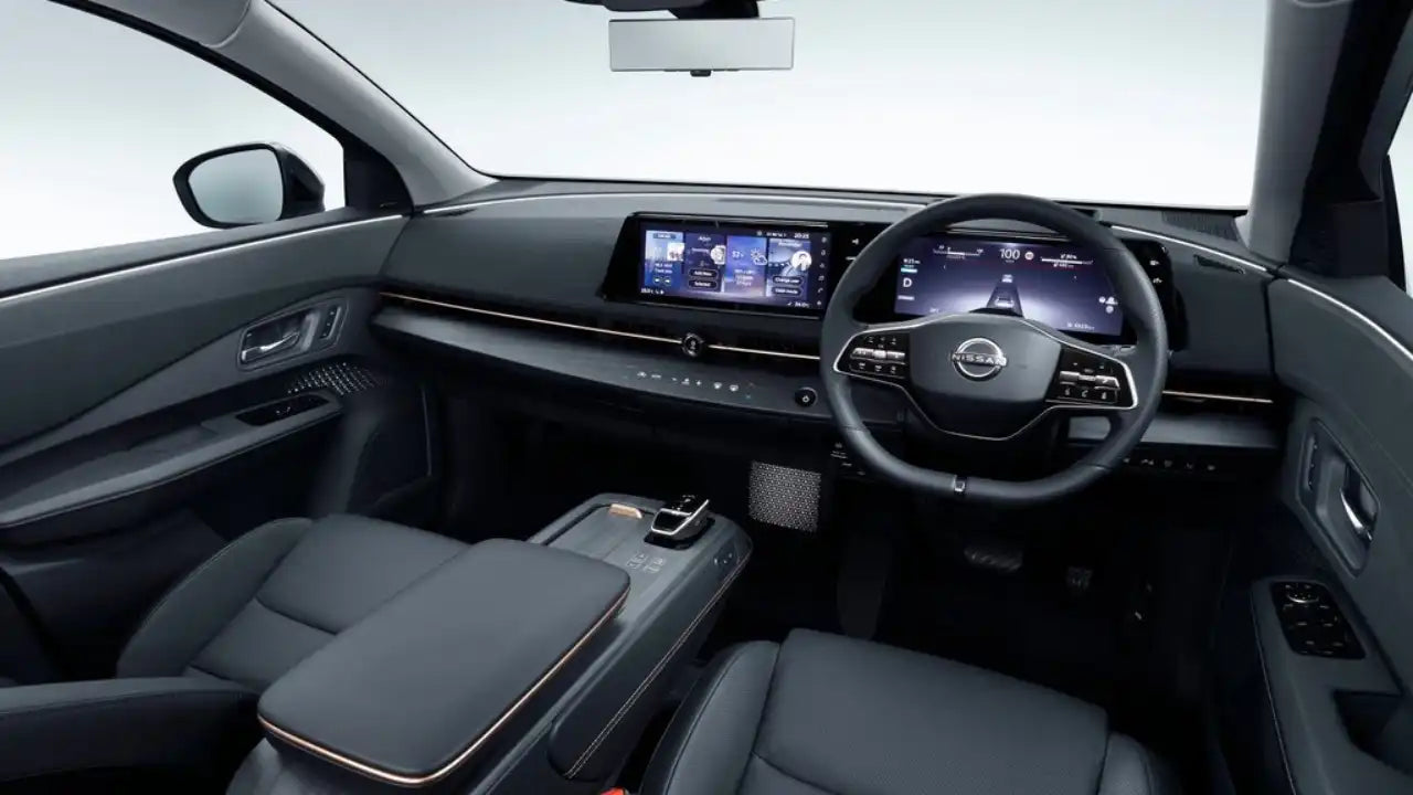 The interior design of Nissan Ariya