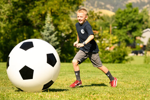 play outside - giant soccer ball