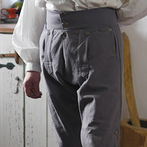 Fall front breeches in undyed corduroy  Elgar Shirts