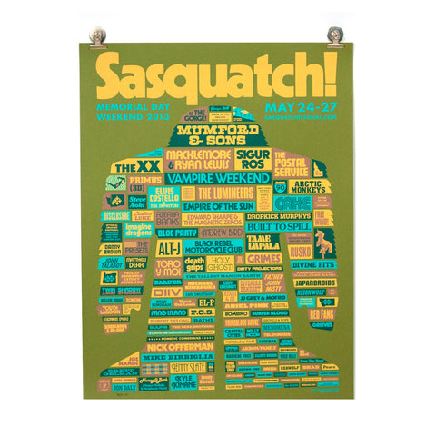 Sasquatch Lineup 2016 Release