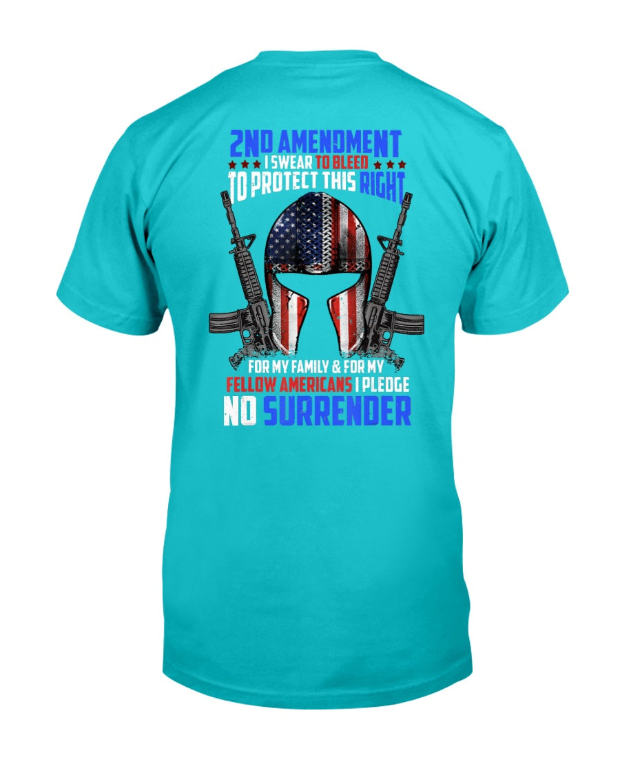 2nd Amendment Gun Rights USA Flag Military Veteran Patriotic T-Shirt ...