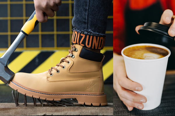 Indestructible Shoes and a cup of coffee
