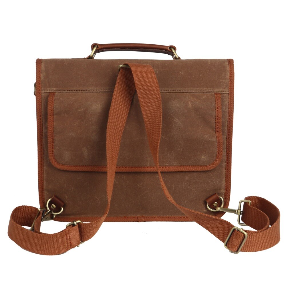 tourbon vintage canvas bike panniers bicycle handlebar bag